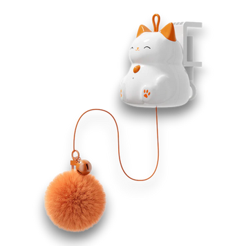 Автоматична підвісна іграшка-м'яч для котів та кошенят (USB) Fluffy Ball C0009 фото