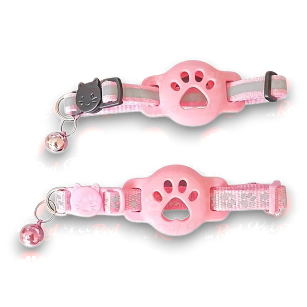 Світловідбиваючий нашийник для котів з трекером &mdash; альтернатива GPS C0018pinkpaw-andr фото